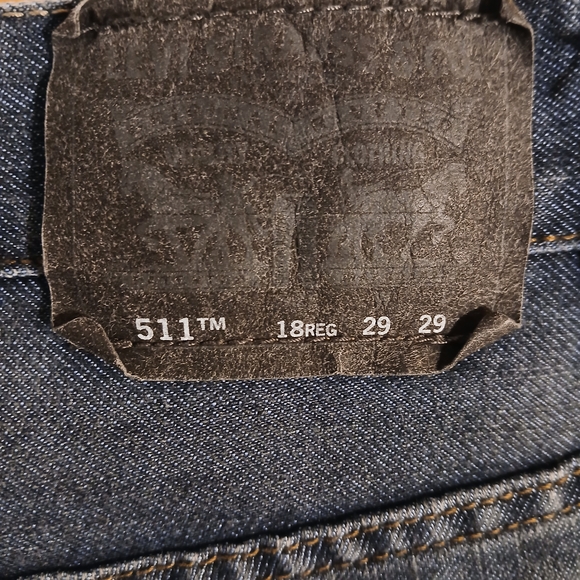 Levi's Men's Slim Fit Jeans in Deep Blue - Picture 4 of 4